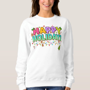 Camiseta "Camiseta Colorida de Feliz Natal"