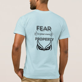 Camiseta "Camiseta com estampa 'O Medo é Sua Própria Propri