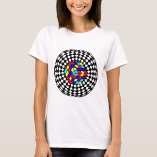 Camiseta "Camiseta de Arte Geométrica Moderna – Padrão Abst