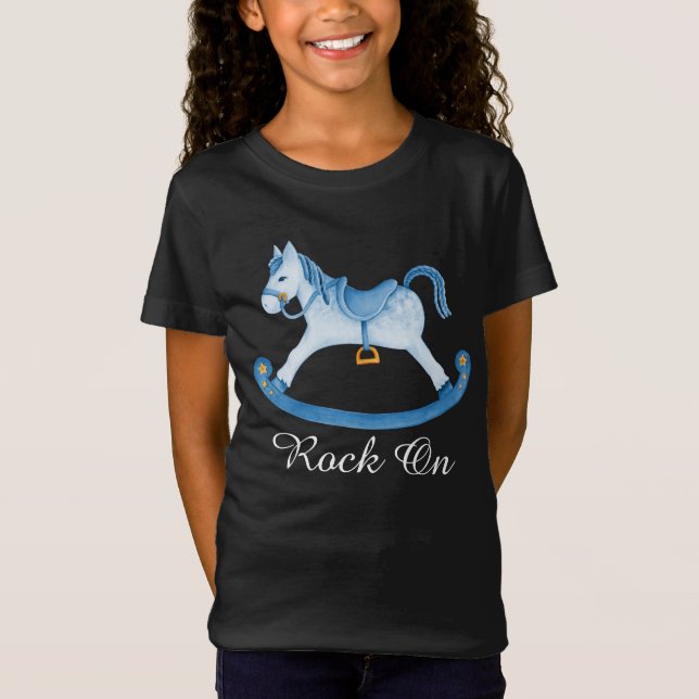 Camiseta Camiseta-de-arte pintada por um belo cavalo de bal (Frente)
