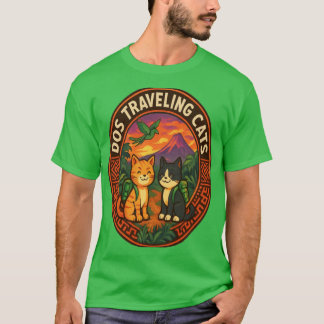 Camiseta "Camiseta de Aventura de Gatos Viajantes | Mochile