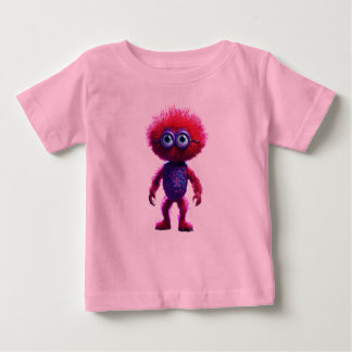 Camiseta "Camiseta de Bebê Monstro Vermelho"