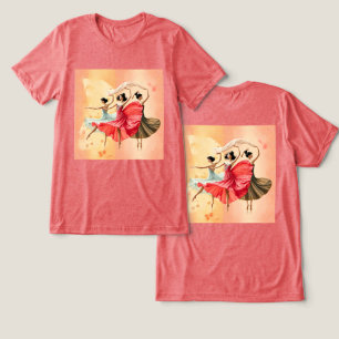 Camiseta Camiseta-de-camisa-de-camisa-de-dança feminina