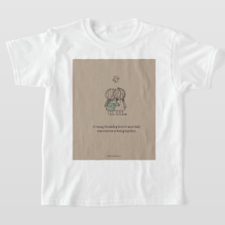 Camiseta "Camiseta de Citação de Amizade Verdadeira"