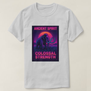 Camiseta "Camiseta de Mamute Synthwave   Ancient Spirit Col
