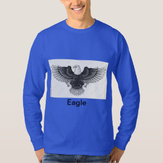 Camiseta "Camiseta de manga longa básica com Eagle Tattoo D