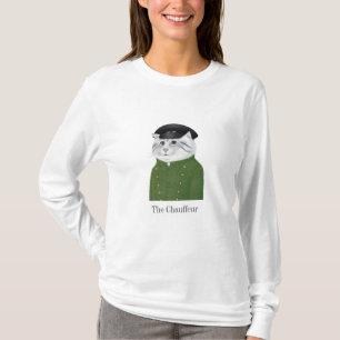 Camiseta Camiseta-de-manga longa básica, de uso feminino