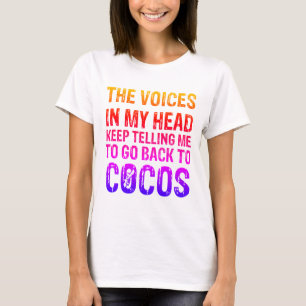 Camiseta Camiseta-de-mulher do Coco Voices