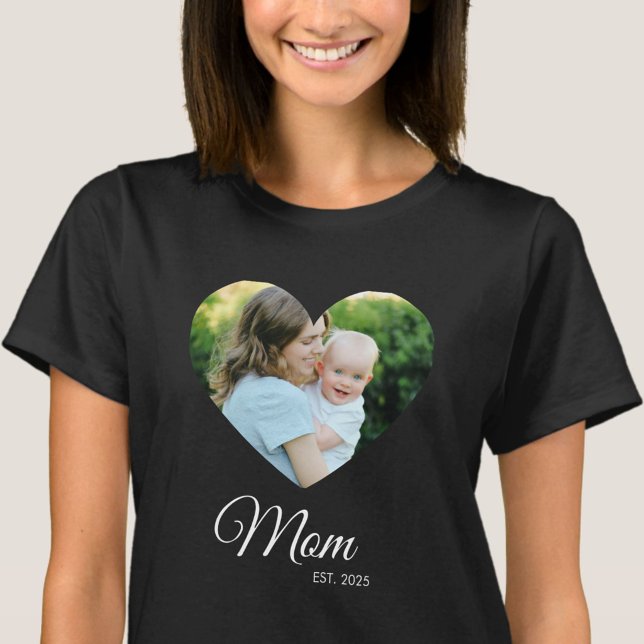 Camiseta *Camiseta de presente do Dia das Mães com a data d (Criador carregado)