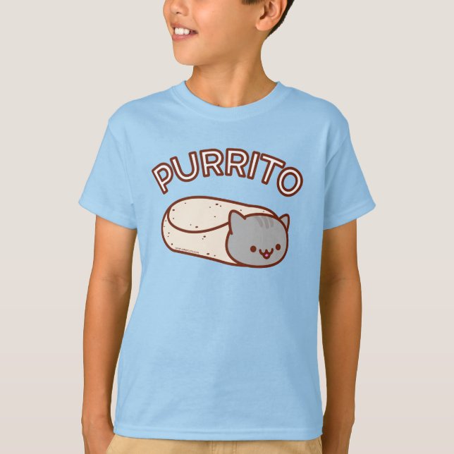 Camiseta CAMISETA-DE-ROUPA - Burrito Gato PURRITO (Frente)