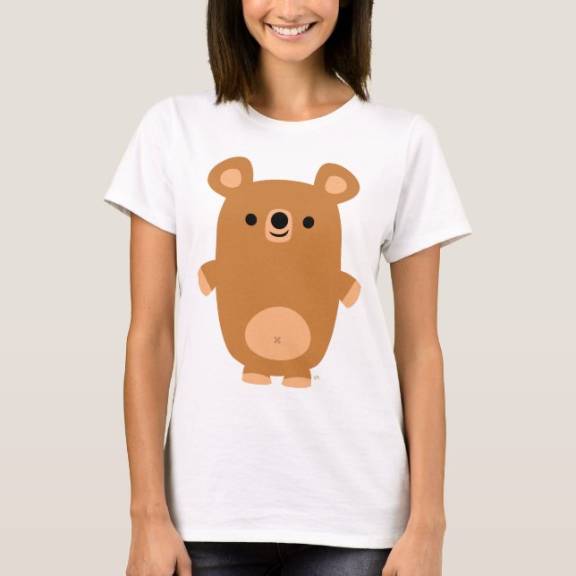 Camiseta Camiseta-de-ursos-de-Caricatura Fortes e Bonitos (Frente)