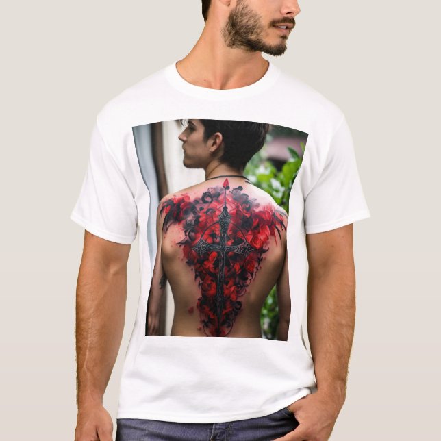 Camiseta Camiseta-Design de-Tatuagem Tradicional Americana  (Frente)