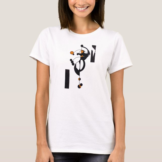 Camiseta Camiseta-Design-de-vidro laranja (Frente)