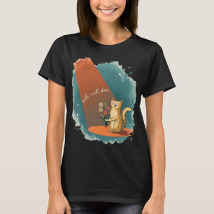 Camiseta “Camiseta do Gato Feliz – Ria & Brilhe – Gatinho F
