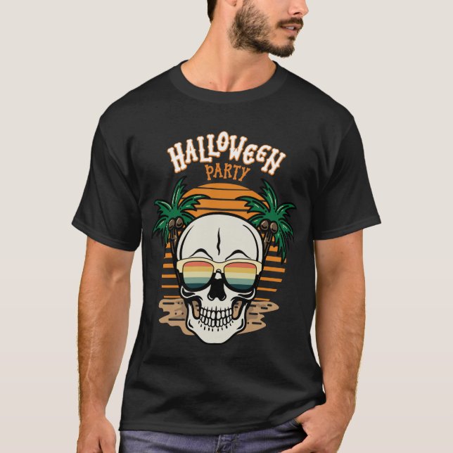 Camiseta Camiseta-do-homem-homem-do-halloween (Frente)
