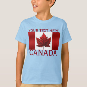 Camiseta Camiseta-doce canadense Flag Kid