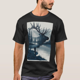 Camiseta "Camiseta dos Veados da Montanha Majestosa"