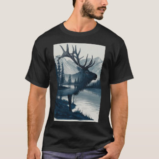 Camiseta "Camiseta dos Veados da Montanha Majestosa"