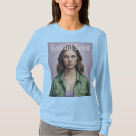 Camiseta Camiseta-espiritual radiante de retrato feminino