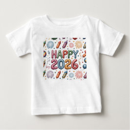 Camiseta Camiseta-Feliz Ano Novo 2026 Família Combinando