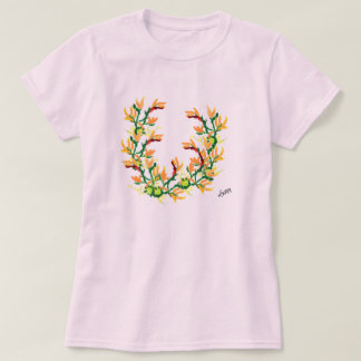 Camiseta Camiseta: Flor Asiática Japonesa