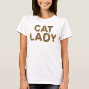 Camiseta Camiseta-gato, camisa-de-gato com pelo,