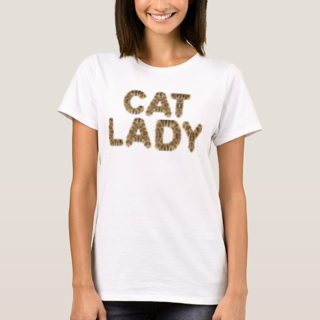 Camiseta Camiseta-gato, camisa-de-gato com pelo, (Frente)