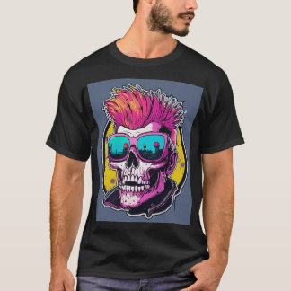Camiseta "Camiseta Gráfica De Rosto Crânio"