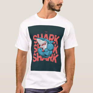 Camiseta "Camiseta Gráfica Fearless Shark – Predador Oceâni