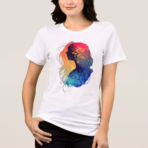 Camiseta Camiseta Gráfica Ousada para Estilo Diá