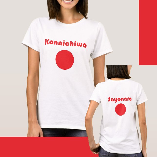 Camiseta 🔴Camiseta Hi & Bye Estilo Tóquio (Whether you're strolling Shibuya or grabbing sushi in Soho, this shirt’s got big bilingual energy.)