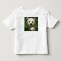 “Camiseta Infantil de Urso Polar Fofo – Roupa de I