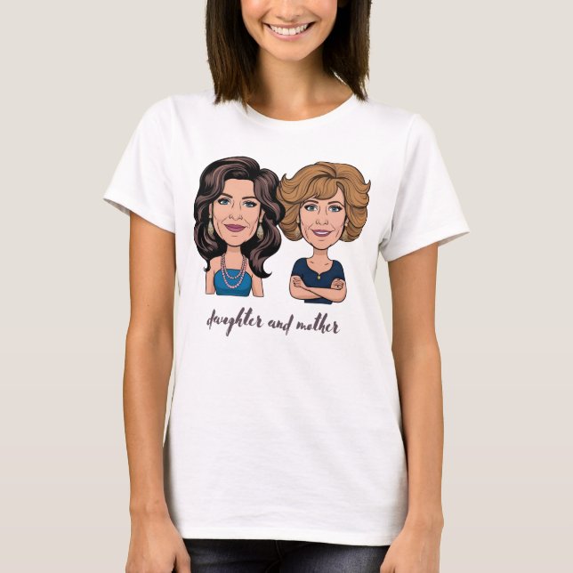 Camiseta Camiseta-mãe filha (Frente)