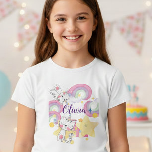 Camiseta Camiseta-menina personalizada de milho-doce