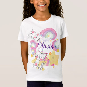 Camiseta Camiseta-menina personalizada de milho-doce