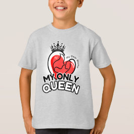 Camiseta Camiseta: Minha Única Rainha (cinza)