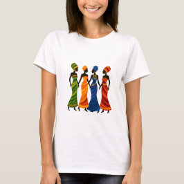 Camiseta Camiseta-mulher africana