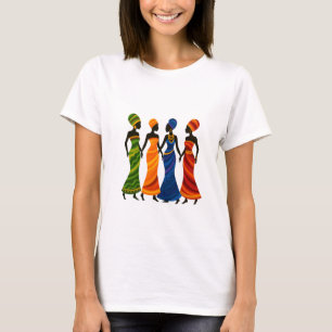 Camiseta Camiseta-mulher africana