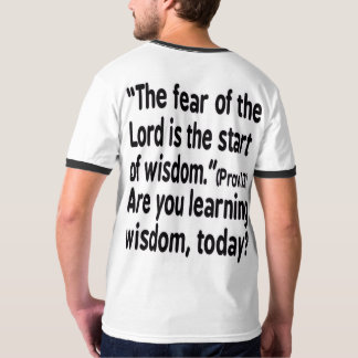 Camiseta Camiseta, O temor do Senhor é o início da sabedori