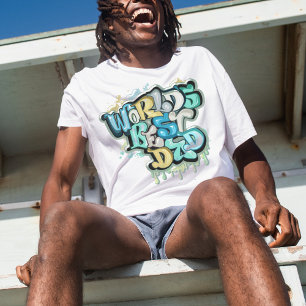 Camiseta Camiseta-pai personalizada do mundo