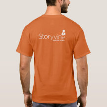 Camiseta - Camiseta para uso masculino: Laranja co