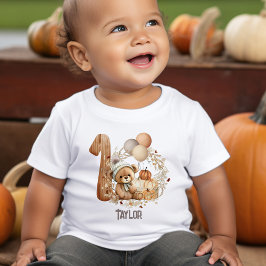 Camiseta Camiseta-primeiro aniversario de Urso de Queda Bon