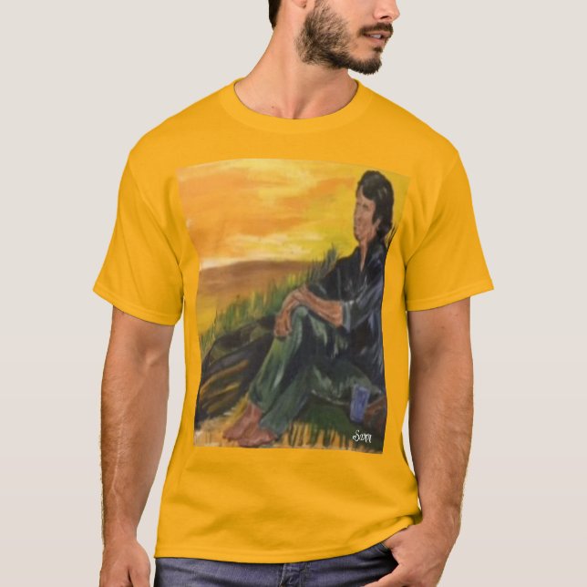 Camiseta Camiseta: Profundo em Pensamento. (Frente)