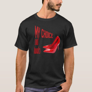 Camiseta camiseta, saltos vermelhos