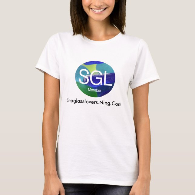 Camiseta camiseta, Seaglasslovers.Ning.Com (Frente)