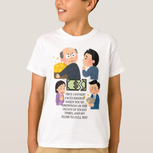 Camiseta Camiseta, sem dinheiro sem relacionamento, sem ami