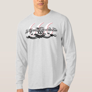 Camiseta Camiseta-T-barbeiro de caricatura de arte acidenta