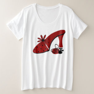 Camiseta Camiseta-T básicade tamanho mais feminino