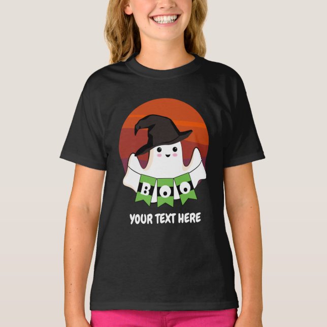 Camiseta Camiseta-T-Boo Fantasma (Frente)