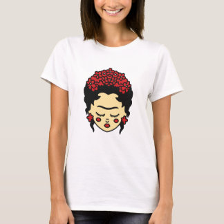 Camiseta Camiseta-T-Camiseta de mulheres da coleção Frida